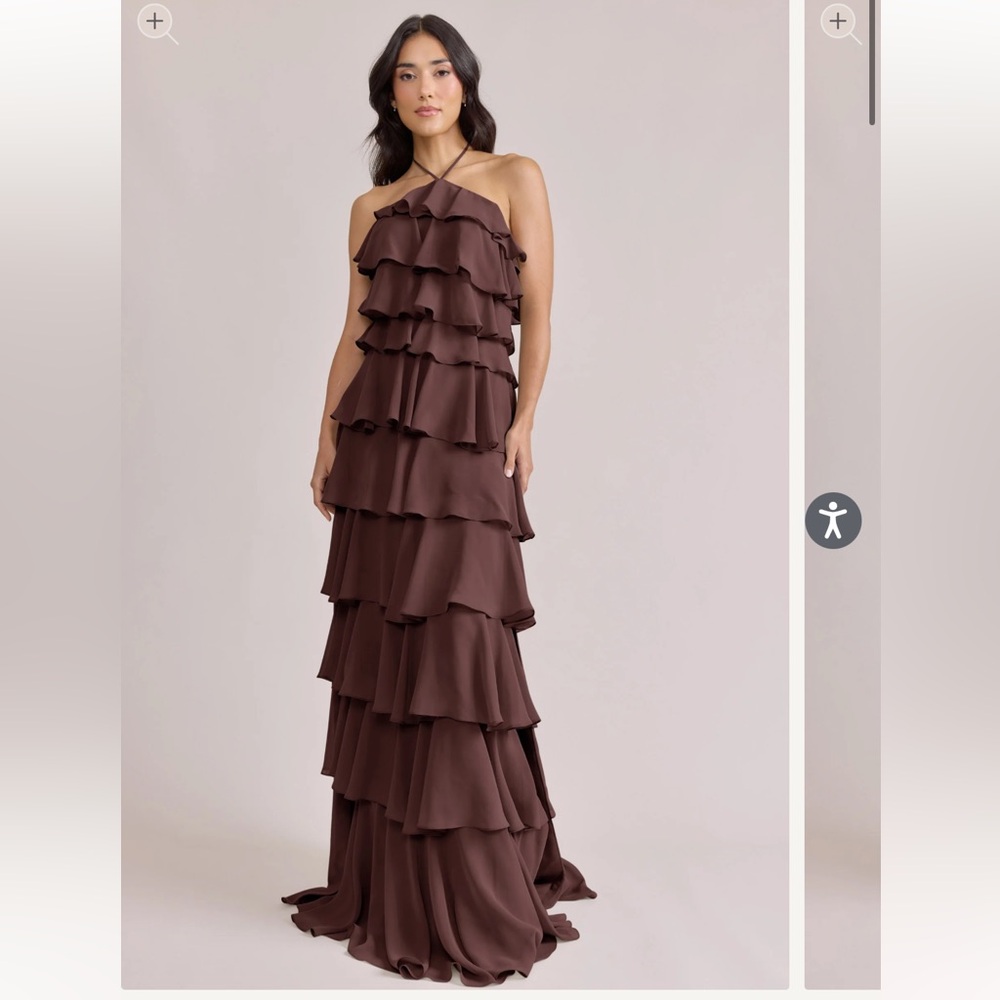 Revelry Carrie Chiffon Gown NWT